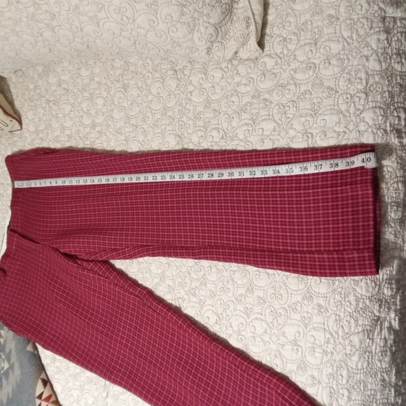 NWT! Ann Taylor Sophia Pants In Pink Houndstooth - Picture 9 of 10